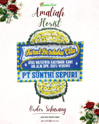 Papan Bunga Duka di Danau